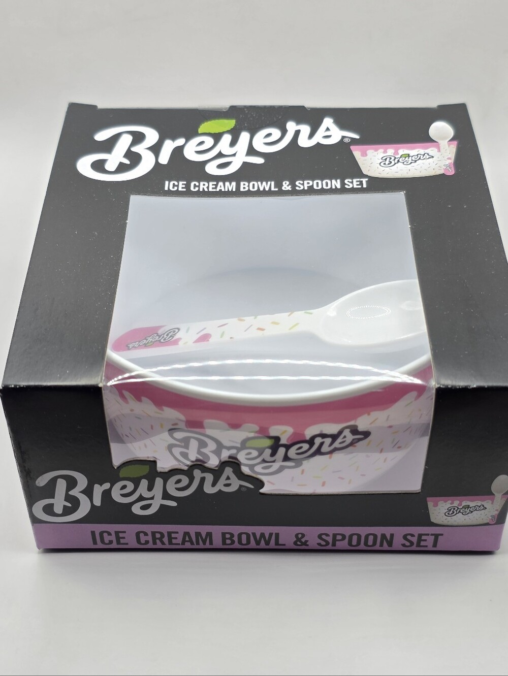 Breyers Ice Cream Bowl & Spoon Set